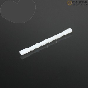 XCT6544白 小齿条 齿条齿轮 条形齿轮 塑料齿条 科技积木零件 B296