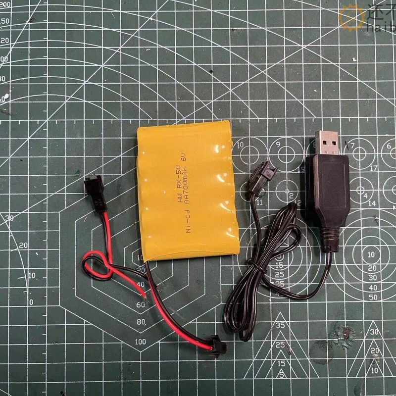 SNB98 4.8Vsm供电套装带充电器转接线 镍镉电池 SM 遥控