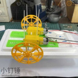 明轮船DIY动力套装双桨TT马达电子积木遥控 SNPX5M