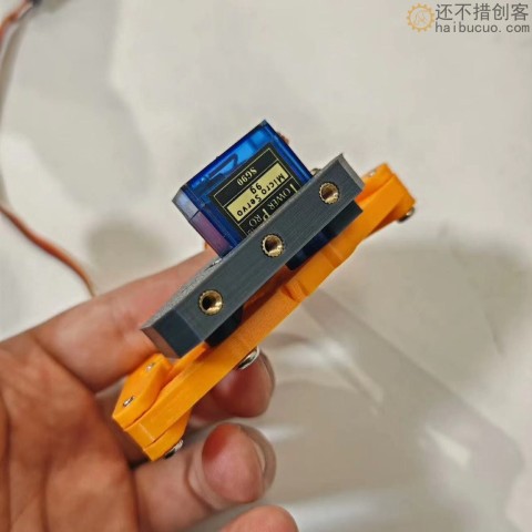 桌面机械臂夹爪 两指夹具 robotarm兼容  sg90舵机夹爪 SNM5