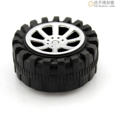 B38 2*42mm塑料车轮 玩具车轮 小车轮 小飞轮 模型制作配件