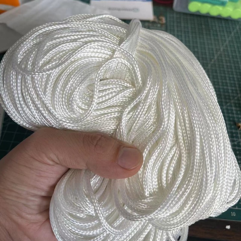 绳子捆绑绳尼龙绳晒被窗帘拉绳晾衣手工编织绑绳编绳耐磨涤纶2mm  1米  SN1334