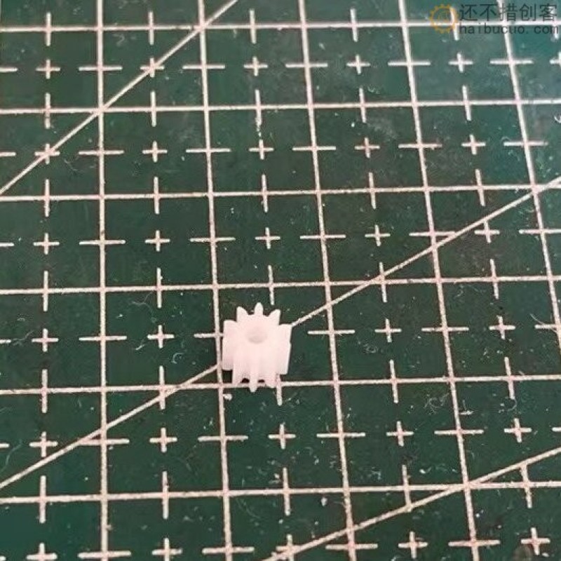 C20  102A 5mm齿轮10齿0.5模2mm松配 塑料齿轮 电机齿轮