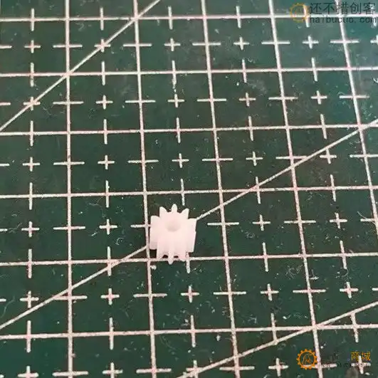 C20  102A 5mm齿轮10齿0.5模2mm松配 塑料齿轮 电机齿轮