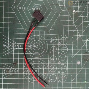KCD1船型开关小电器开关21*15MM2脚带线焊线电源开关 SN1337