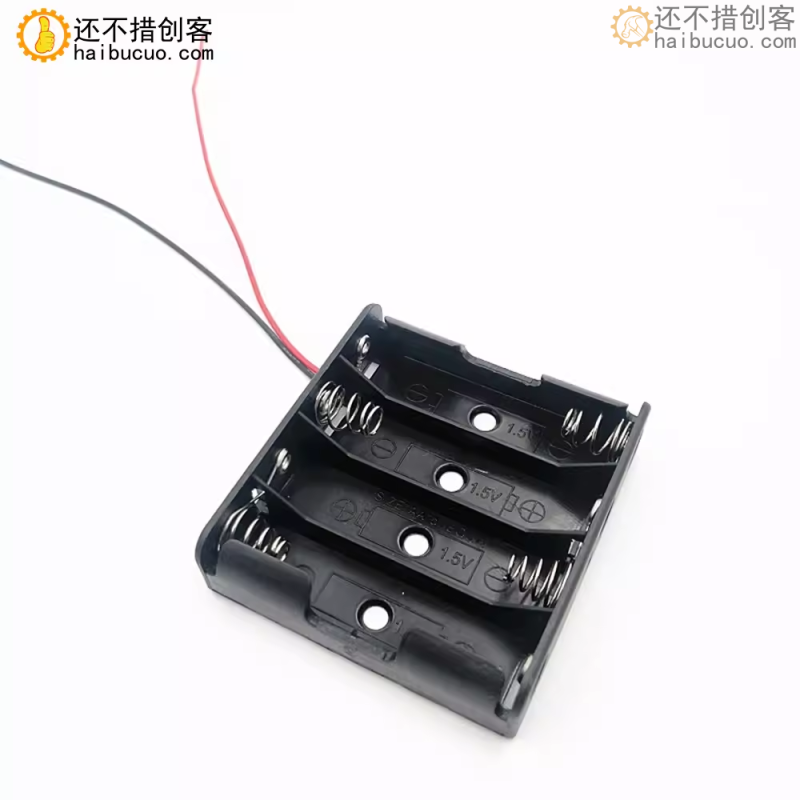 五号优质电池盒四节5号可装4节5号电池 SN131 4节5号电池盒6v 170207