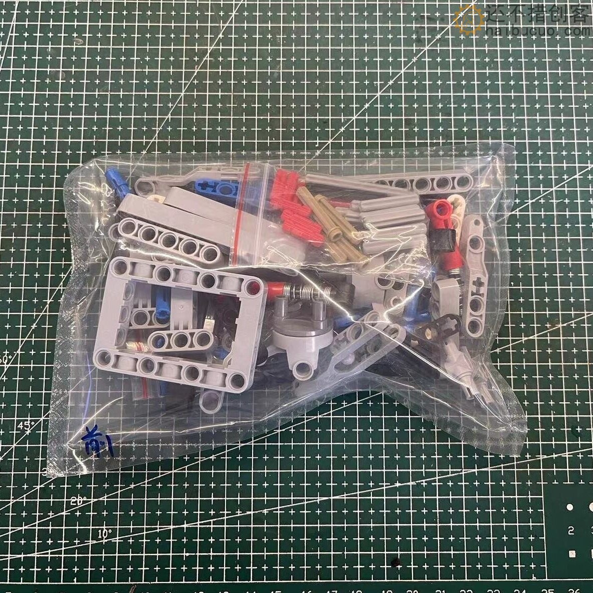 国产森宝小颗粒科技积木 前轮转向带减震差速器MOC模型 SNP78