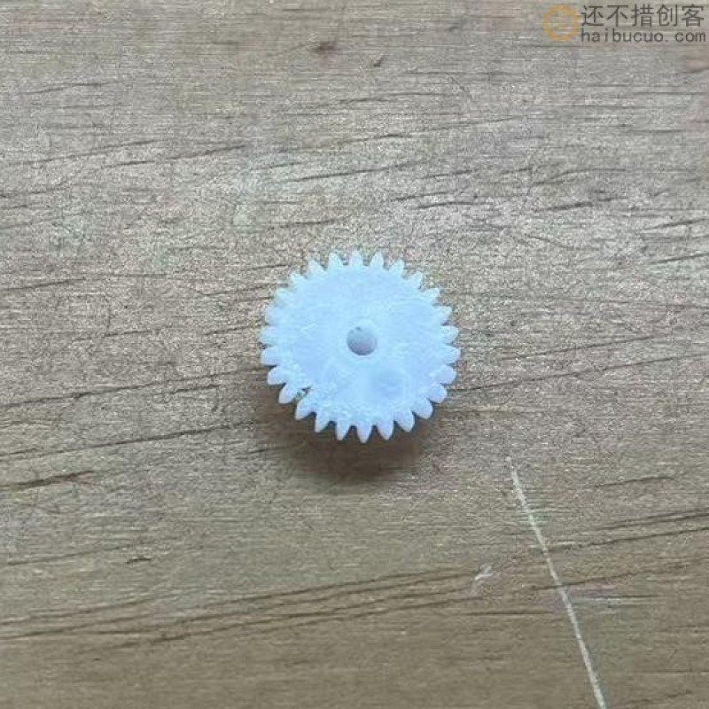 C21  26102B双层26齿10齿14mm6mm松配0.5模 齿轮尼龙塑料