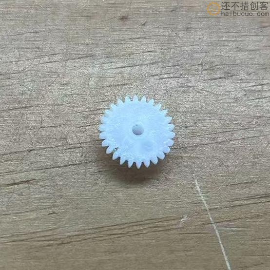 C21  26102B双层26齿10齿14mm6mm松配0.5模 齿轮尼龙塑料