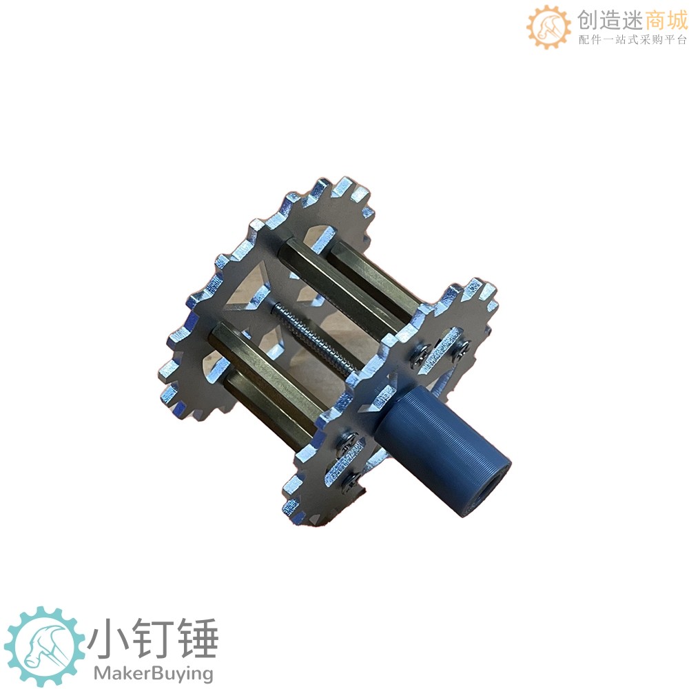 0023金属拼装坦克驱动轮SNT5 TT马达联轴器履带车机器人铝合金阳极氧化积木