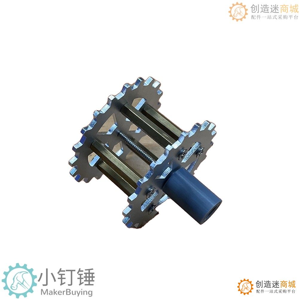 0023金属拼装坦克驱动轮SNT5 TT马达联轴器履带车机器人铝合金阳极氧化积木