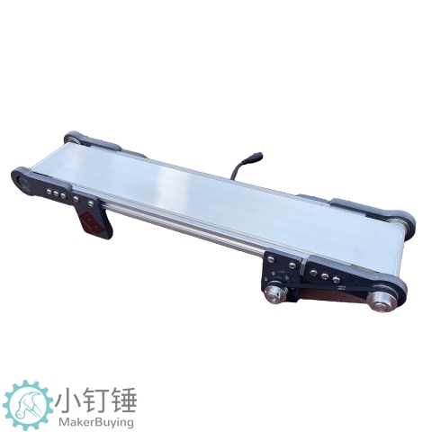 ZDH19 10*50白色皮带传送带PVC流水线单向调速电动科技制作升降电梯模型大中学生科普摩擦力实验