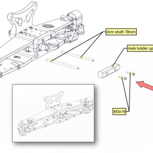 1:8 全套越野大脚车高速车RC 4WD SolidWorks stl 3D图纸 安装手册
