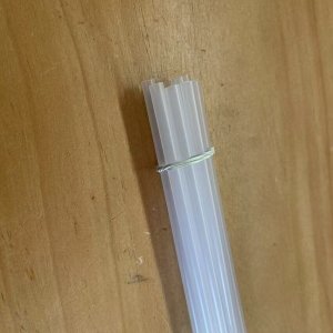 1根长度500*外径5.5*内径4.0mm透明塑料硬管 pp管聚丙烯透明塑料管支撑管空心塑料管乳白色硬   SN1