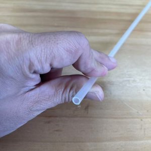 1根长度500*外径5.5*内径4.0mm透明塑料硬管 pp管聚丙烯透明塑料管支撑管空心塑料管乳白色硬   SN1