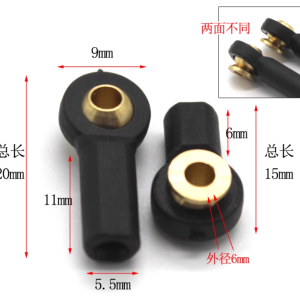 半垫球头扣M3拉杆连杆diy飞机遥控车模型塑料配件万向鱼眼球头节 SN19 SN20