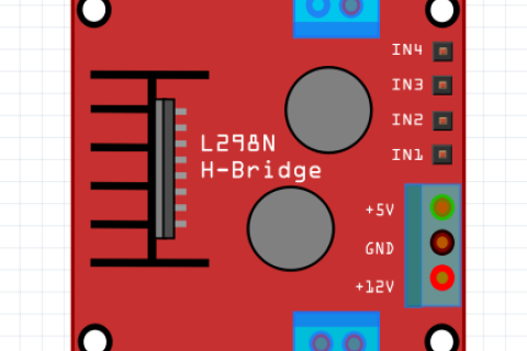 Frizing 元件 L298N H-Bridge with L298N