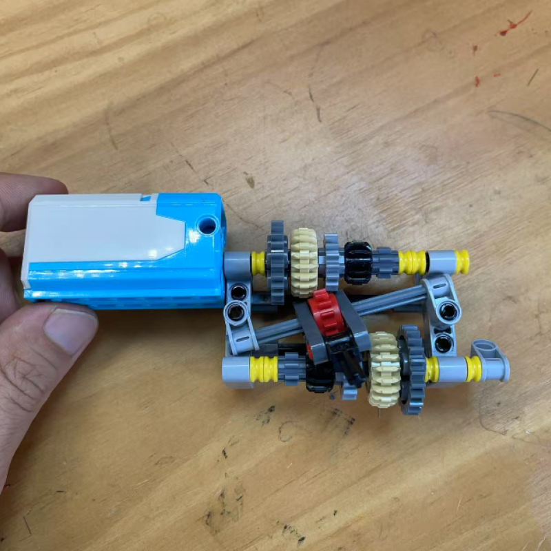 适用乐高小颗粒拼装积木CVT无级5变速箱模型齿轮搭建改装结构玩具