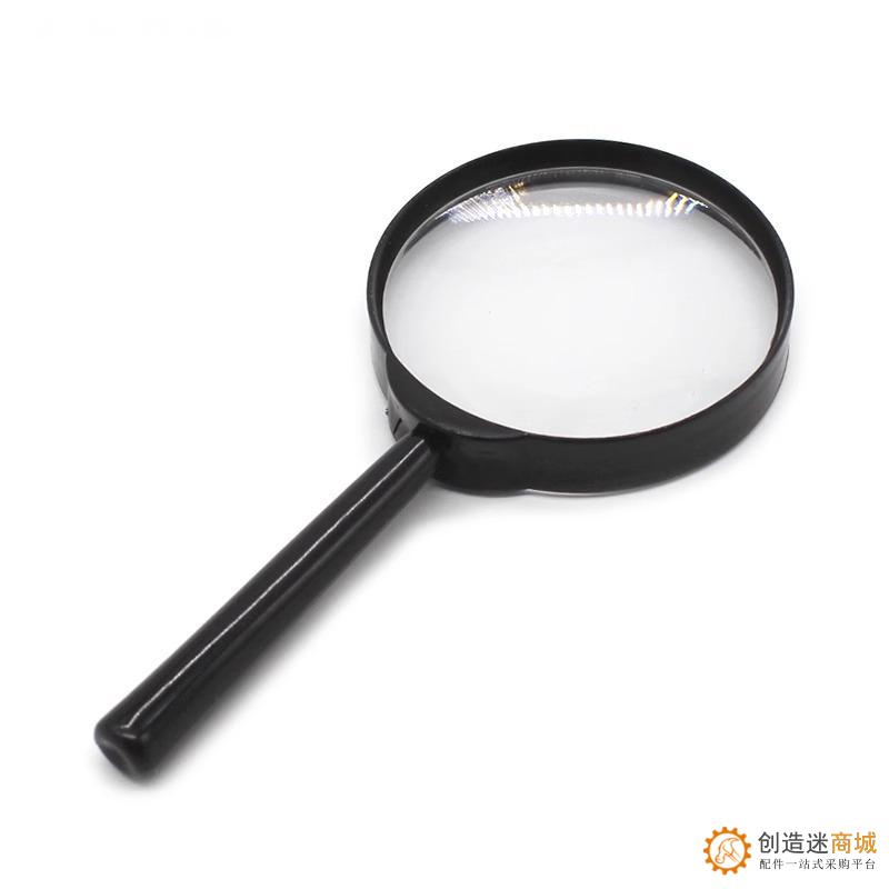塑柄放大镜凸透镜手持带柄放大镜中小学生物理实验放大镜 75mm T94 T95