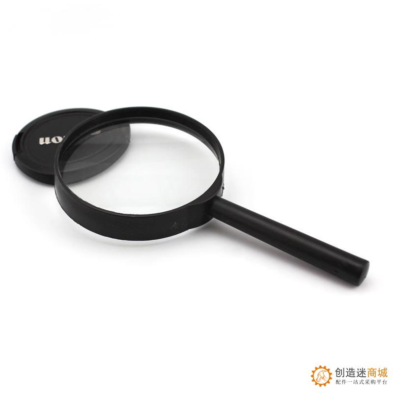 塑柄放大镜凸透镜手持带柄放大镜中小学生物理实验放大镜 75mm T94 T95