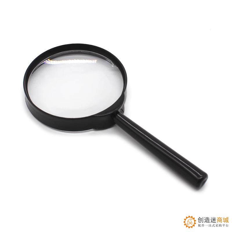 塑柄放大镜凸透镜手持带柄放大镜中小学生物理实验放大镜 75mm T94 T95