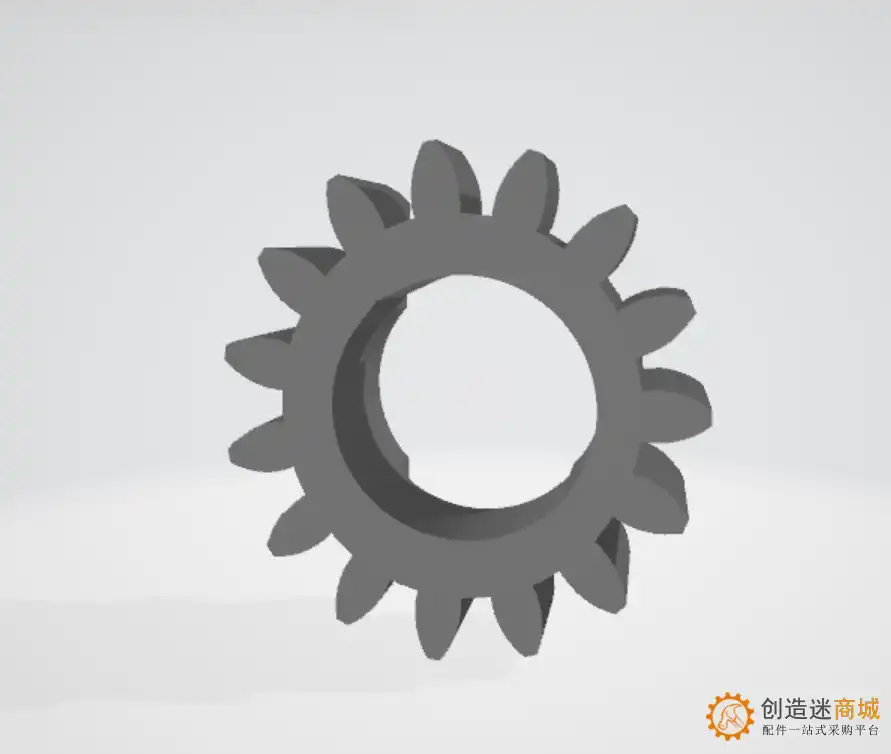 sg90舵机减速大齿轮 3D打印 灰色