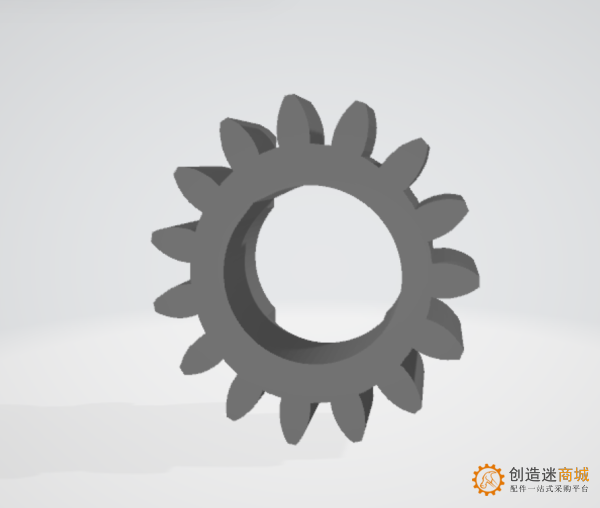 sg90舵机减速大齿轮 3D打印 灰色
