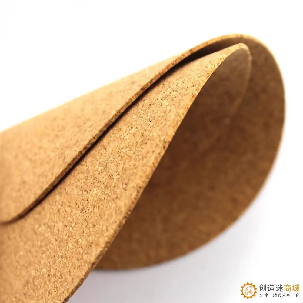 圆形软木片 diy圆形木皮 趣味拼装材料 2mm软木手工材料 模型材料