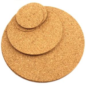 圆形软木片 diy圆形木皮 趣味拼装材料 2mm软木手工材料 模型材料