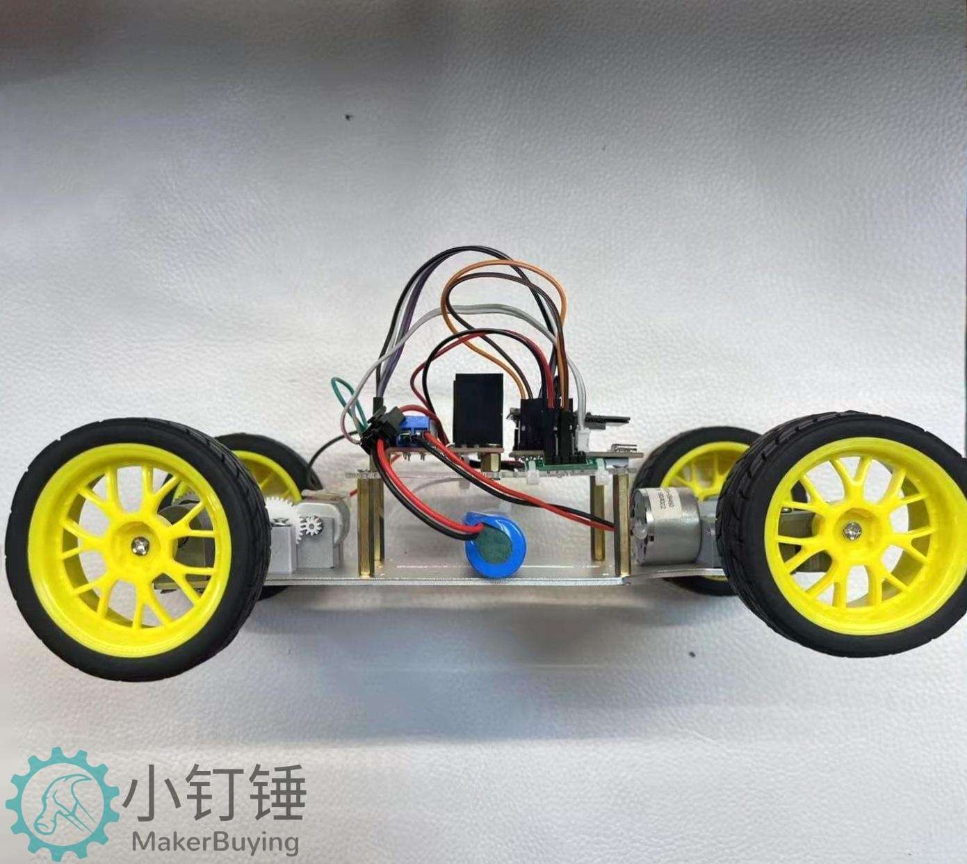 小钉锤C1 V esp32 cam视频WIFI智能小车L298N全拼装转向带差速器