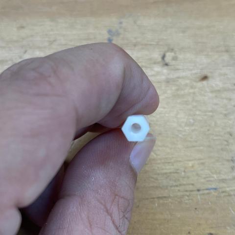 尼龙柱平头六角双通螺柱隔离柱白黑色塑料支撑柱间隔柱 LS210 m3*50尼龙塑料六角隔离柱