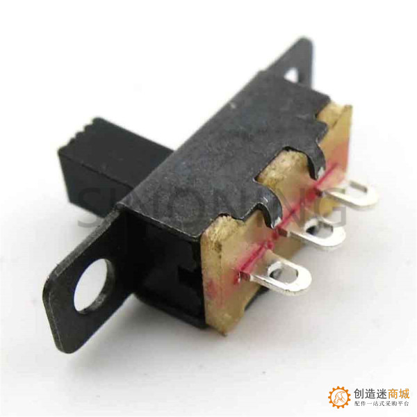 拨动开关 迷你开关 diy 带孔 电子元件 2档3脚 SS-12F15G5 SN102