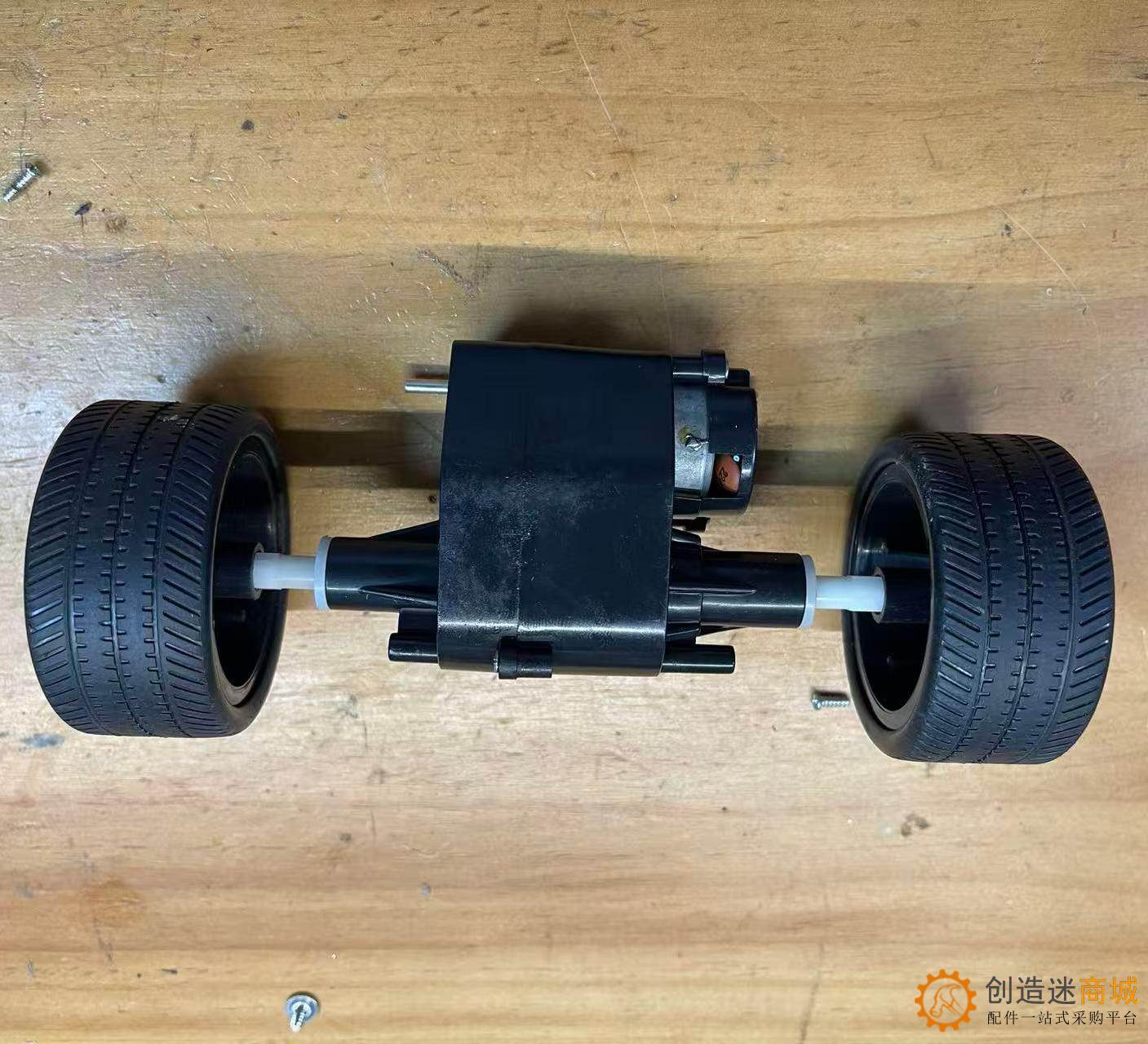 跑车汽车差速器总成带车轮260马达4-6v