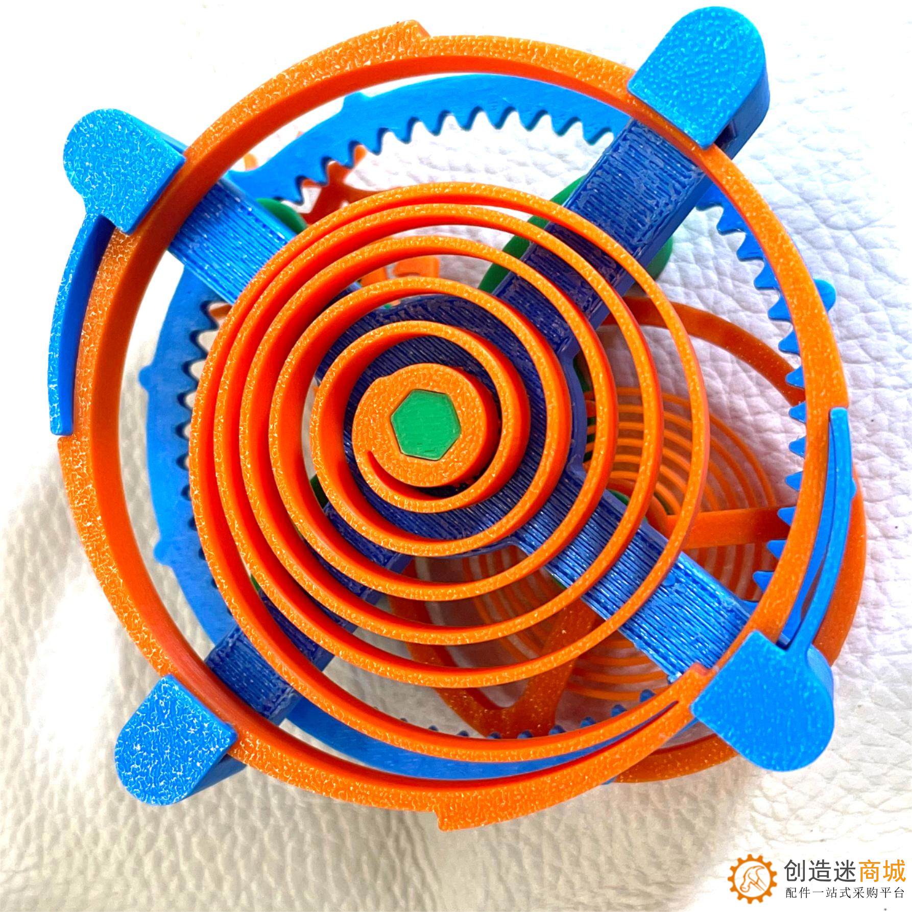 机械钟表内部结构模型 陀飞轮工作原理3D打印DIY机芯发条齿轮装置