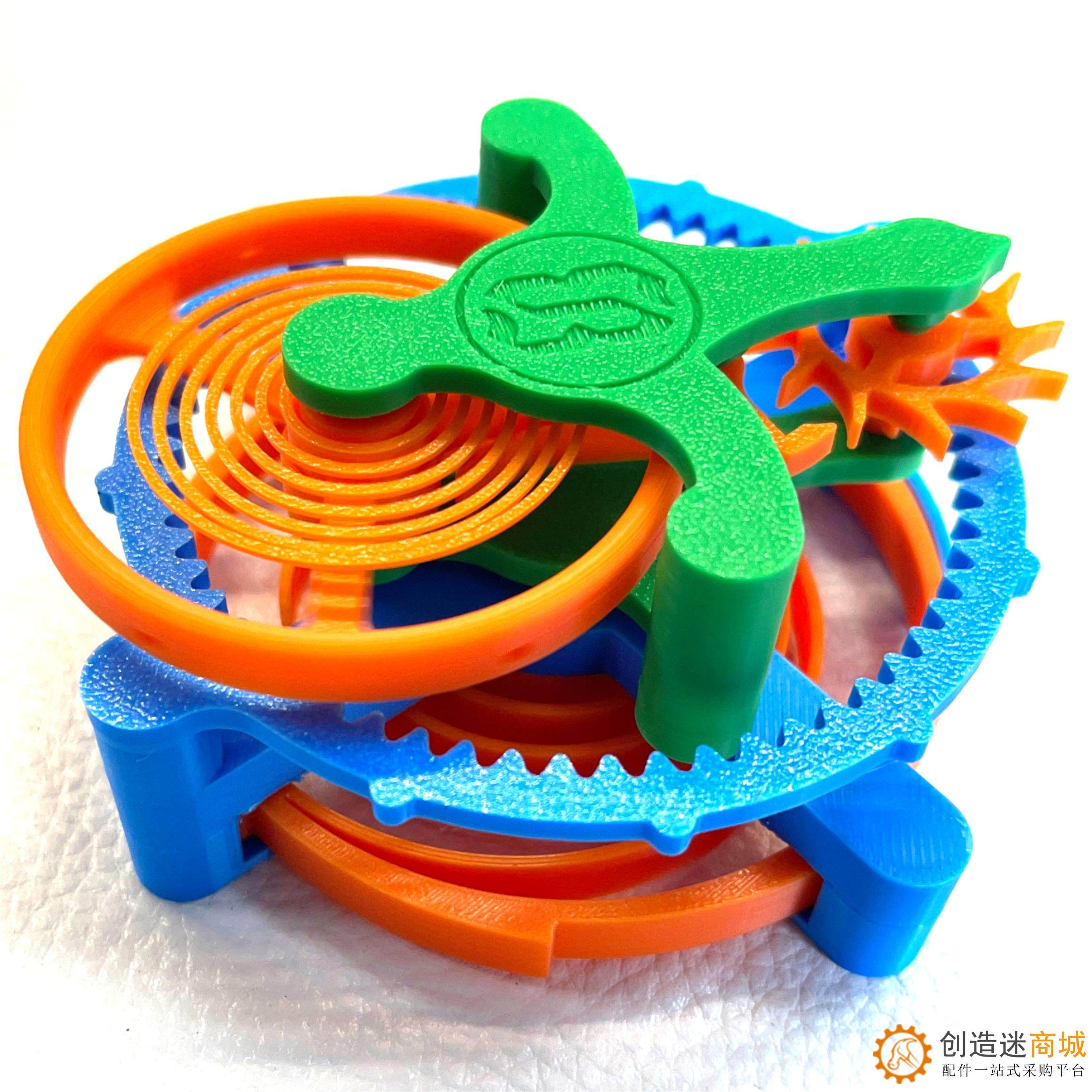 机械钟表内部结构模型 陀飞轮工作原理3D打印DIY机芯发条齿轮装置