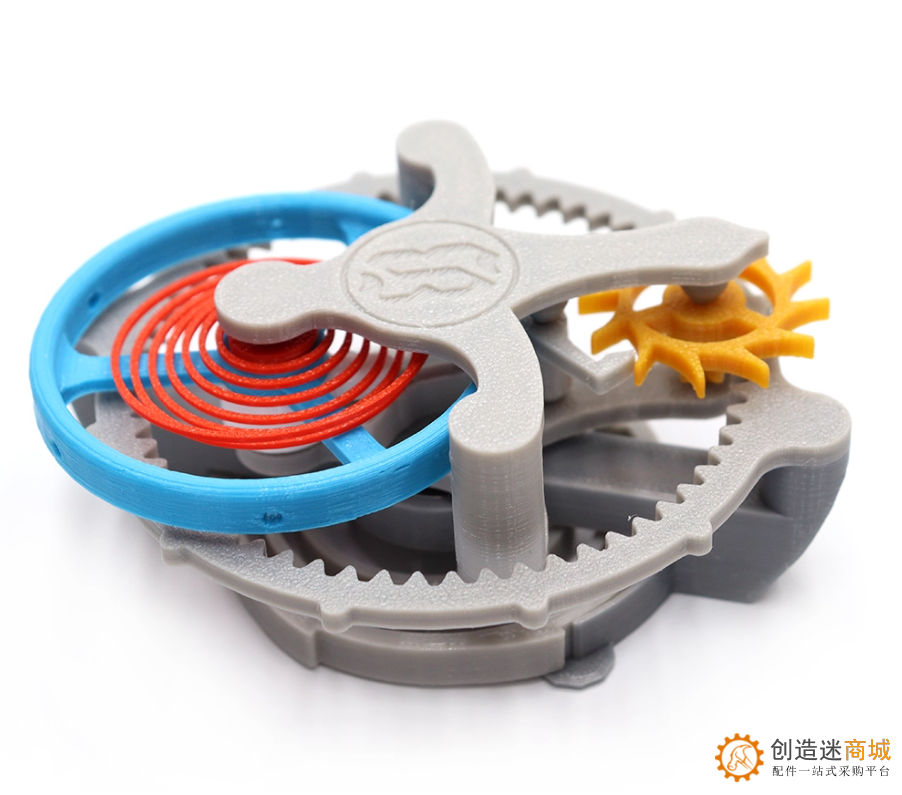 机械钟表内部结构模型 陀飞轮工作原理3D打印DIY机芯发条齿轮装置