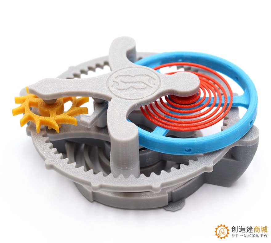 机械钟表内部结构模型 陀飞轮工作原理3D打印DIY机芯发条齿轮装置