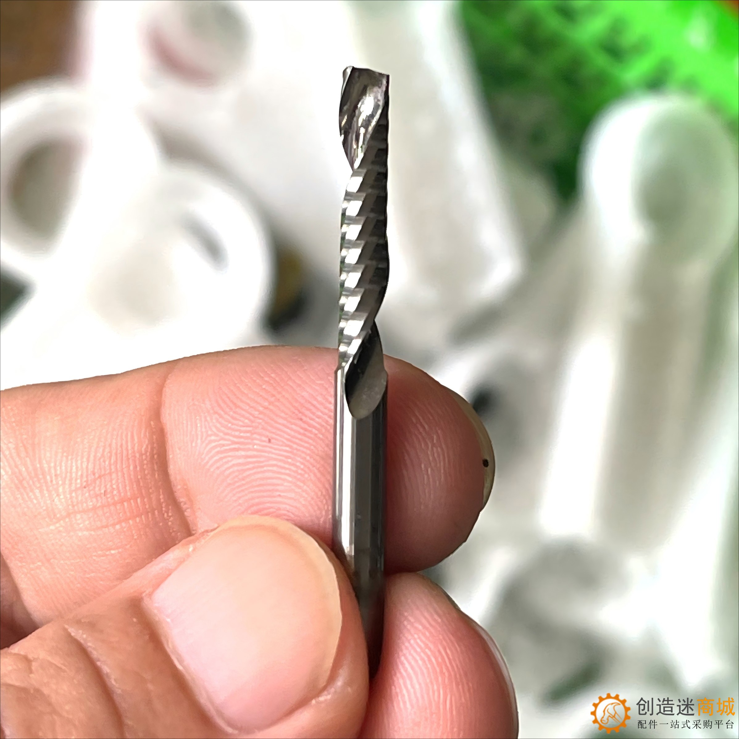 二手单刃钨钢铣刀 4*22 电钻电脑数控亚克力PVC塑料板木板雕刻刀