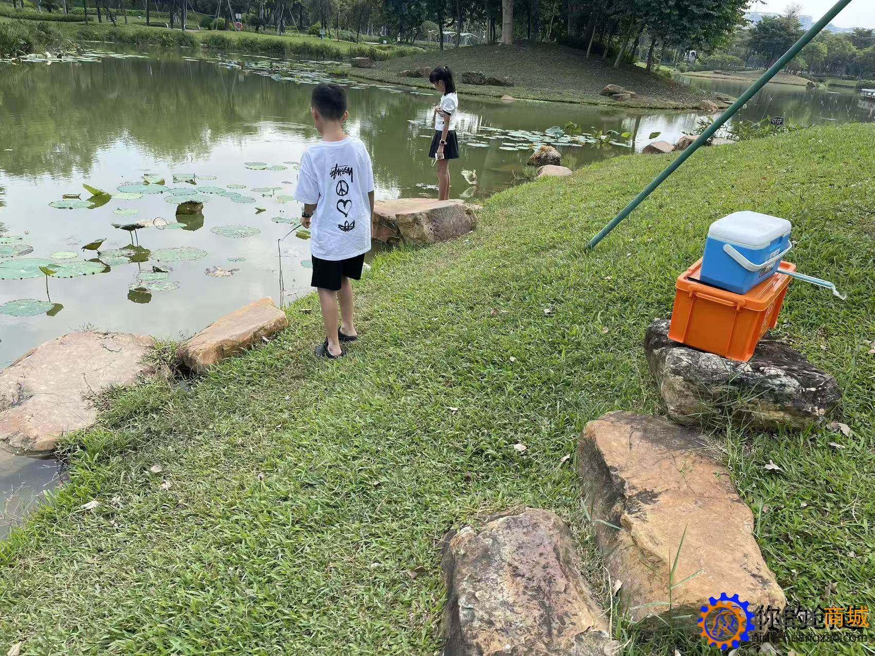 小钉锤中级遥控船下水测试-深圳光明区鹅颈水湿地公园