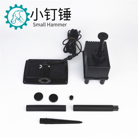 太阳能喷泉循环潜水泵 鱼缸假山池塘 7v 微型直流无刷水泵1.8w