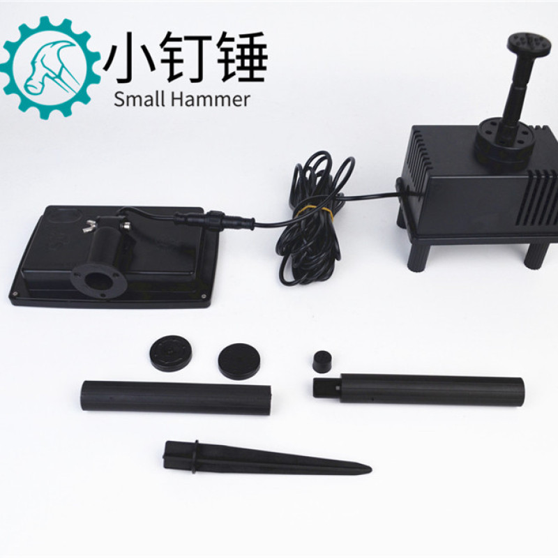 太阳能喷泉循环潜水泵 鱼缸假山池塘 7v 微型直流无刷水泵1.8w