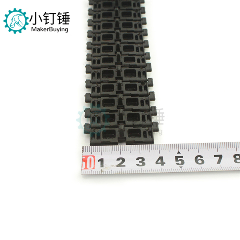 恒龙遥控坦克1/16豹2A6配件塑料履带3889机器人智能车宽4CM 1条