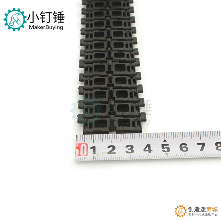 恒龙遥控坦克1/16豹2A6配件塑料履带3889机器人智能车宽4CM 1条