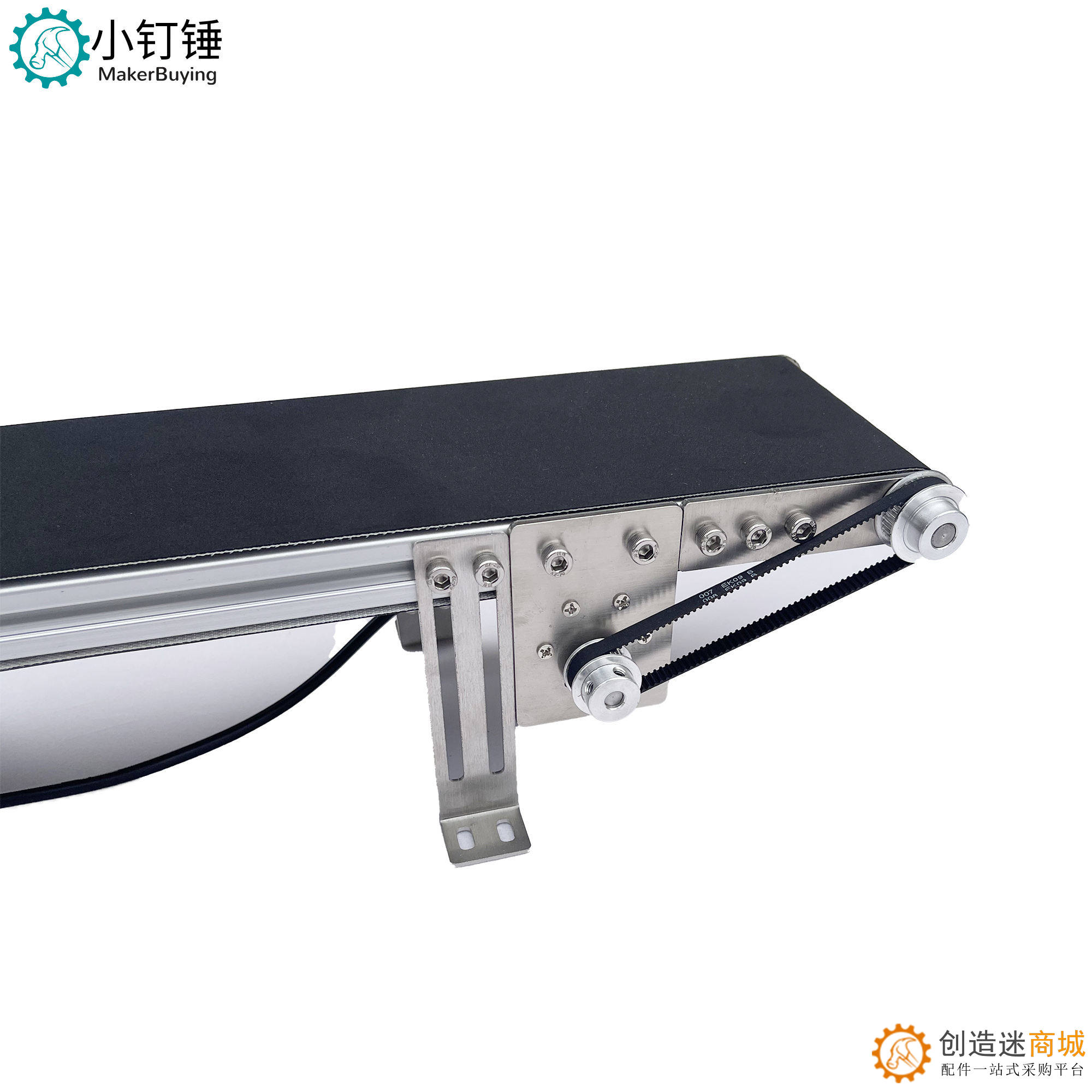 10*50金属桌面传送带腿高度可调腿可固定流水线小型输送机 ZDH24