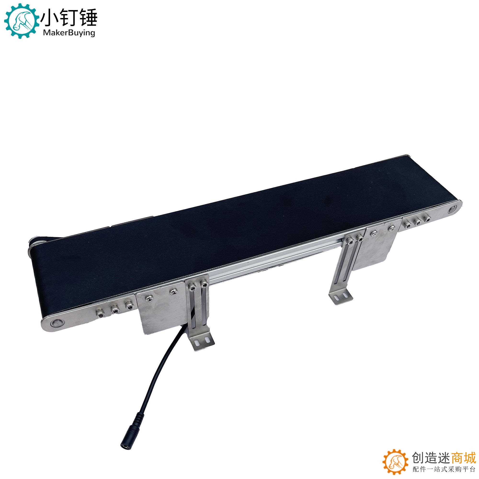 10*50金属桌面传送带腿高度可调腿可固定流水线小型输送机 ZDH24
