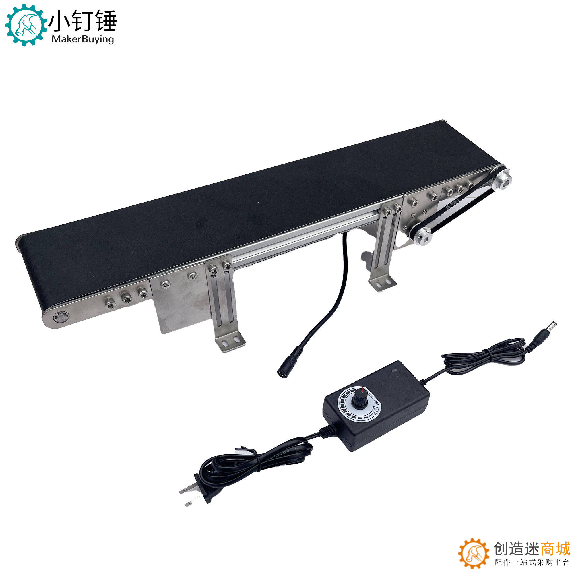 10*50金属桌面传送带腿高度可调腿可固定流水线小型输送机 ZDH24