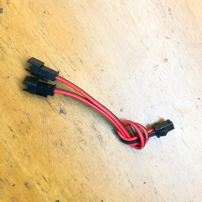 SM2P接线端子一拖二led连接器 分配器公对母插头线灯带延长线