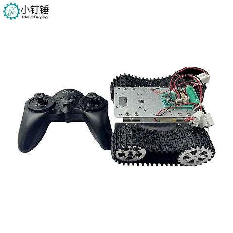 XDC77遥控全拼装金属积木坦克套件探月升级履带车智能小车SNP6 充电版